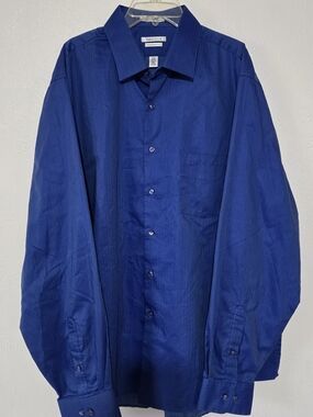 VanHeusen Men’s Button-Up Shirt - Royal Blue